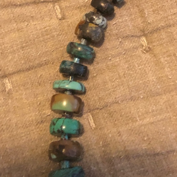 GENUINE TURQUOISE necklace with graduated beads by JAY KING. - Picture 2 of 3